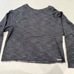 NWT - Hudson Kids Black Cropped Long Sleeve Sweatshirt - Youth XL/16